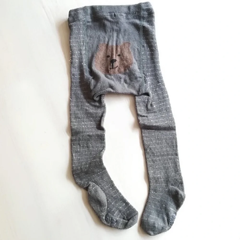 Baby Gap Sparkle Stripe Knit Tights sz 2 / 3